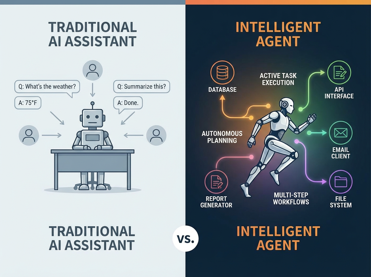 智能体与传统AI助手的核心差异对比