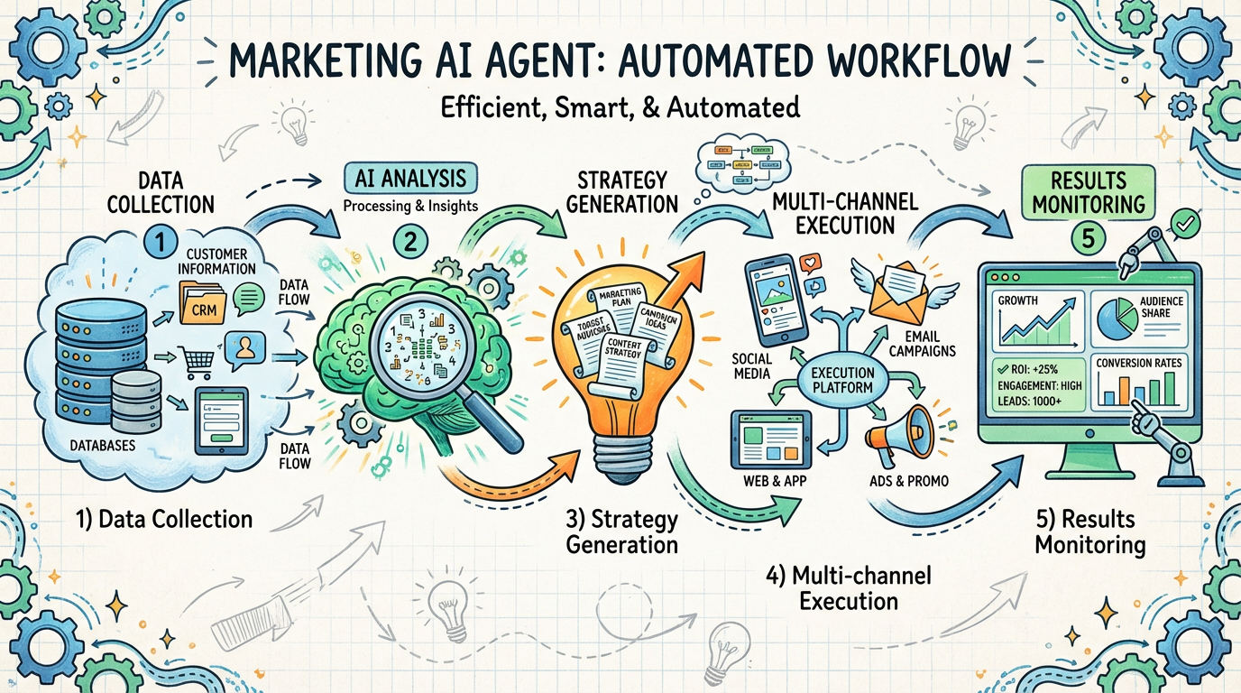 营销智能体工作流程图