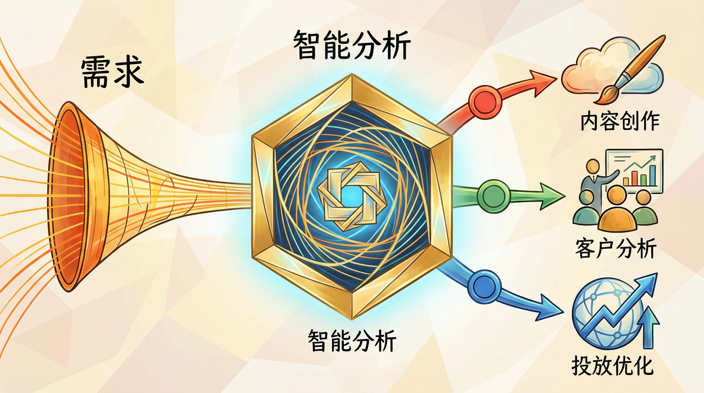 AI营销工作流程概念