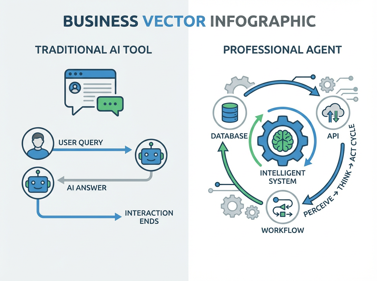 传统AI工具vs专业智能体对比